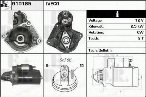 EDR 910185 - Стартер vvparts.bg