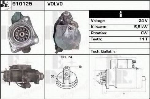 EDR 910125 - Стартер vvparts.bg