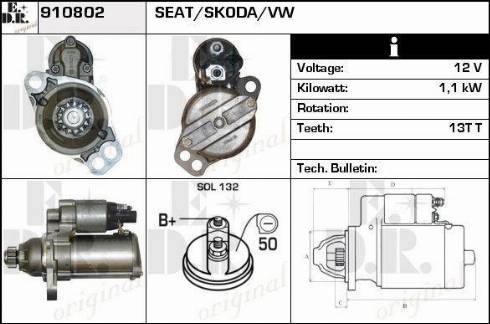 EDR 910802 - Стартер vvparts.bg