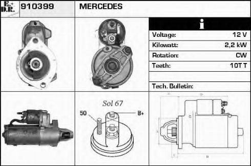 EDR 910399 - Стартер vvparts.bg