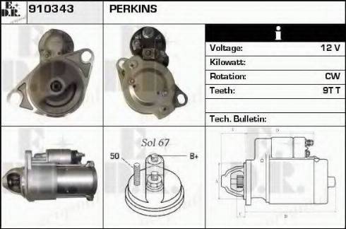 EDR 910343 - Стартер vvparts.bg