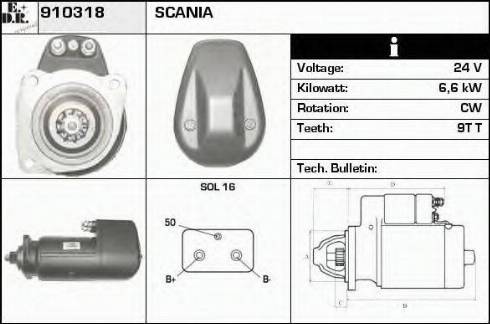 EDR 910318 - Стартер vvparts.bg