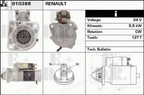 EDR 910388 - Стартер vvparts.bg