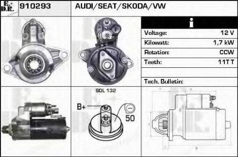 EDR 910293 - Стартер vvparts.bg