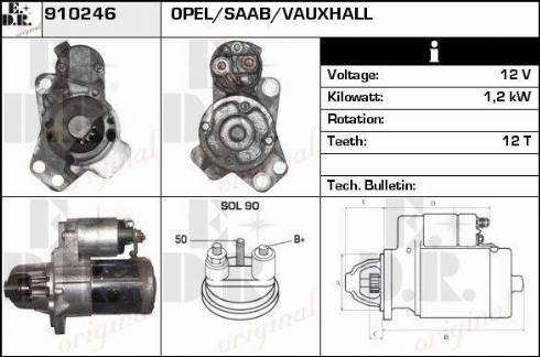 EDR 910246 - Стартер vvparts.bg