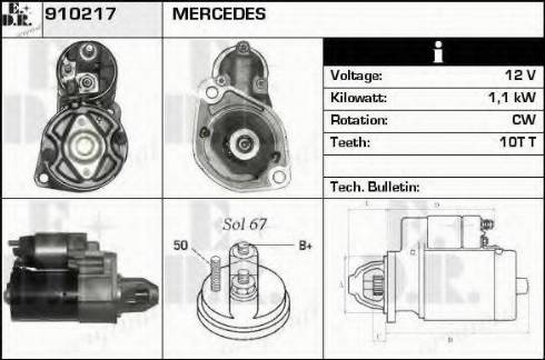 EDR 910217 - Стартер vvparts.bg