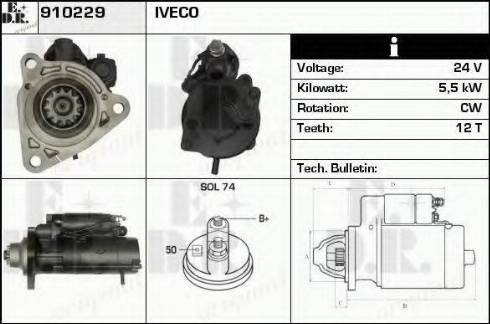 EDR 910229 - Стартер vvparts.bg