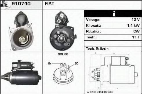 EDR 910740 - Стартер vvparts.bg