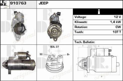 EDR 910763 - Стартер vvparts.bg