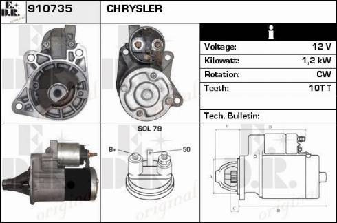 EDR 910735 - Стартер vvparts.bg