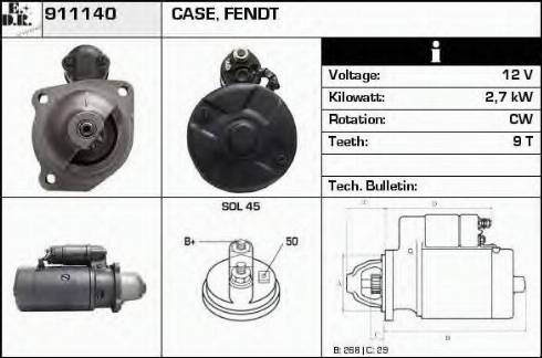 EDR 911140 - Стартер vvparts.bg