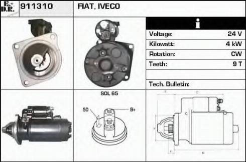 EDR 911310 - Стартер vvparts.bg