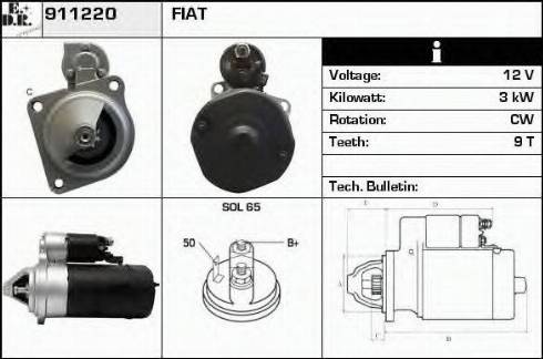 EDR 911220 - Стартер vvparts.bg