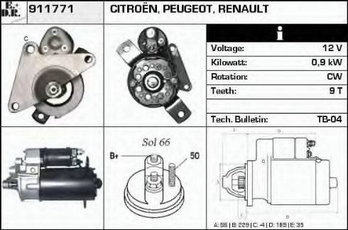 EDR 911771 - Стартер vvparts.bg