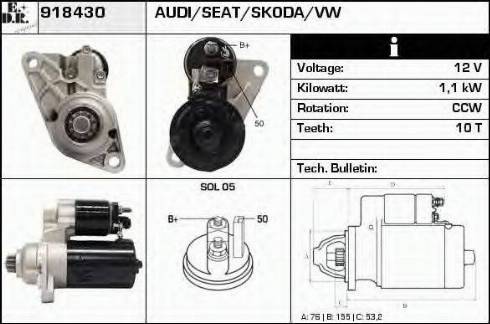 EDR 918430 - Стартер vvparts.bg