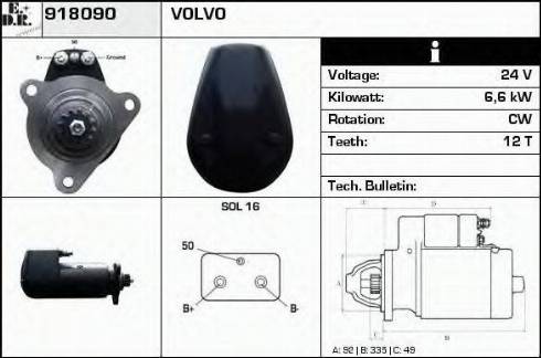 EDR 918090 - Стартер vvparts.bg