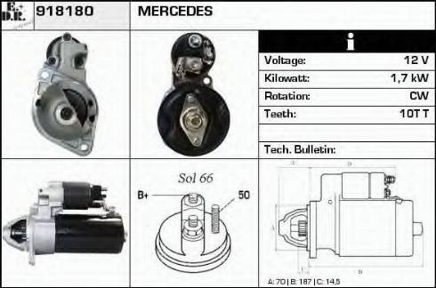 EDR 918180 - Стартер vvparts.bg