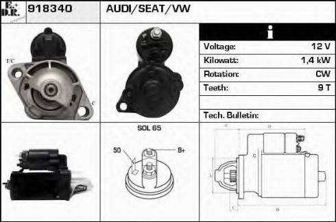 EDR 918340 - Стартер vvparts.bg