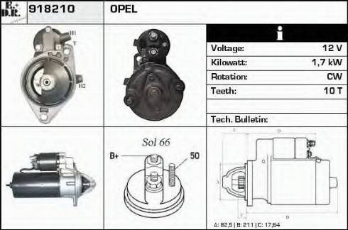 EDR 918210 - Стартер vvparts.bg