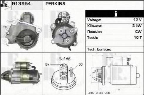 EDR 913954 - Стартер vvparts.bg