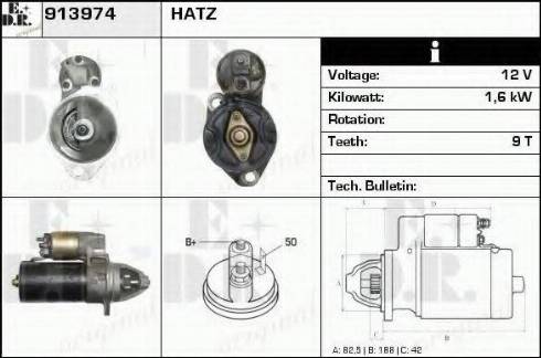 EDR 913974 - Стартер vvparts.bg