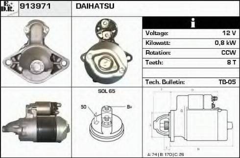 EDR 913971 - Стартер vvparts.bg