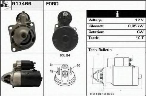 EDR 913466 - Стартер vvparts.bg