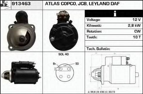 EDR 913463 - Стартер vvparts.bg