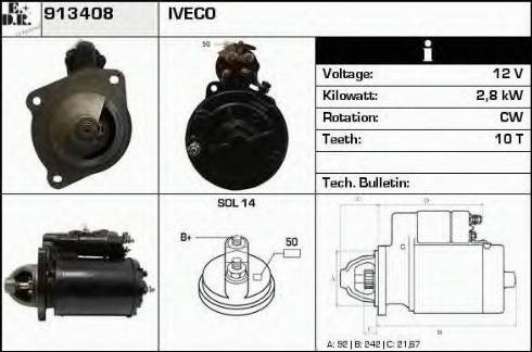 EDR 913408 - Стартер vvparts.bg