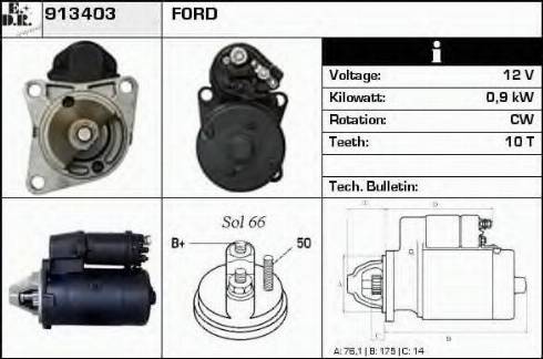 EDR 913403 - Стартер vvparts.bg