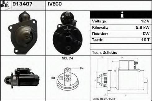 EDR 913407 - Стартер vvparts.bg