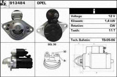 EDR 913484 - Стартер vvparts.bg