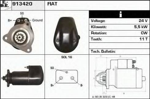 EDR 913420 - Стартер vvparts.bg