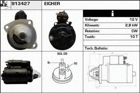 EDR 913427 - Стартер vvparts.bg