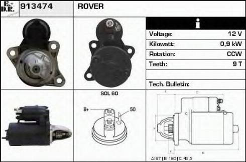 EDR 913474 - Стартер vvparts.bg