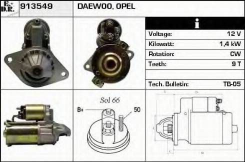 EDR 913549 - Стартер vvparts.bg