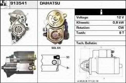 EDR 913541 - Стартер vvparts.bg