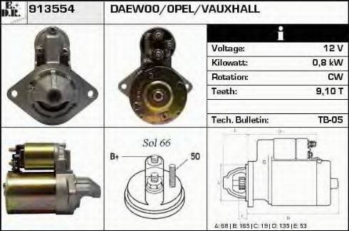 EDR 913554 - Стартер vvparts.bg