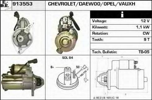 EDR 913553 - Стартер vvparts.bg