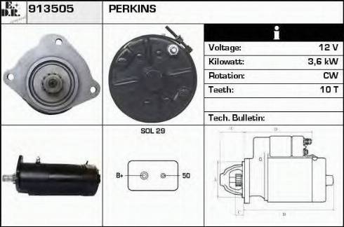 EDR 913505 - Стартер vvparts.bg