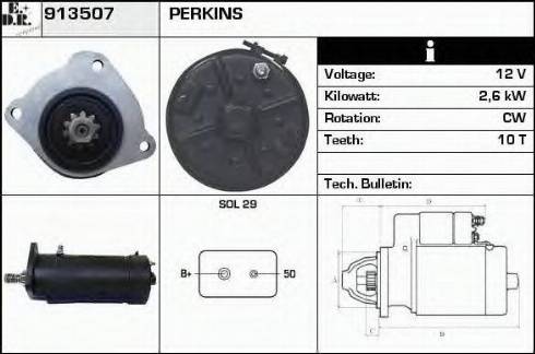 EDR 913507 - Стартер vvparts.bg