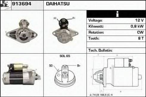 EDR 913694 - Стартер vvparts.bg