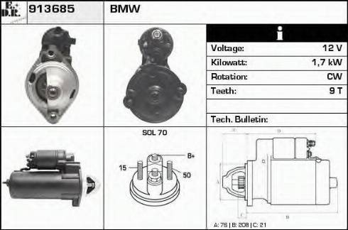 EDR 913685 - Стартер vvparts.bg