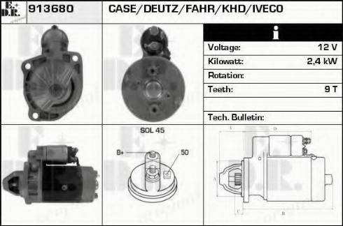 EDR 913680 - Стартер vvparts.bg