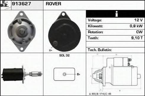 EDR 913627 - Стартер vvparts.bg