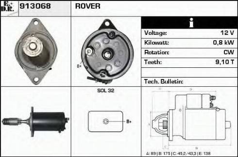 EDR 913068 - Стартер vvparts.bg