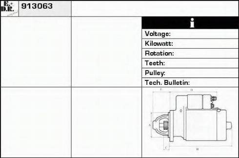 EDR 913063 - Стартер vvparts.bg