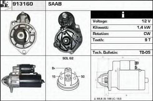 EDR 913160 - Стартер vvparts.bg