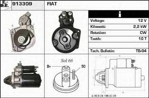 EDR 913309 - Стартер vvparts.bg