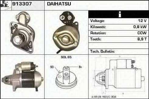 EDR 913307 - Стартер vvparts.bg